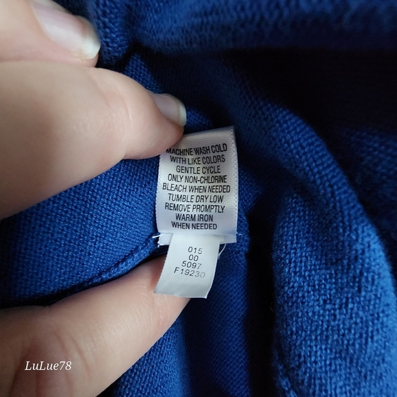 Cherokee Women's Blue Cardigan Sweater Size Large - Picture 6 of 14